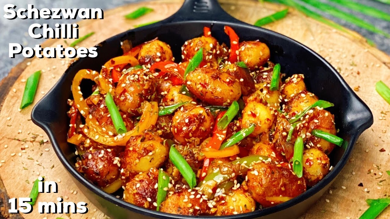 Schezwan Chilli Potatoes | Yummy  Appetizer Recipe | Crispy Spicy Chilli Potatoes | Flavourful Food