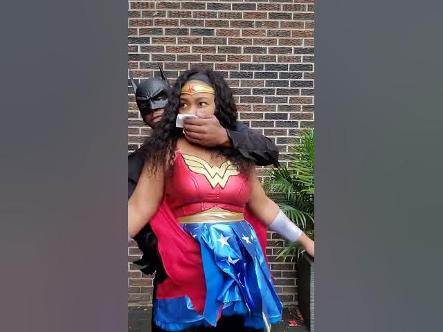 Wonder woman gets captured by batman #antiherochallenge #shorts #youtubeshorts