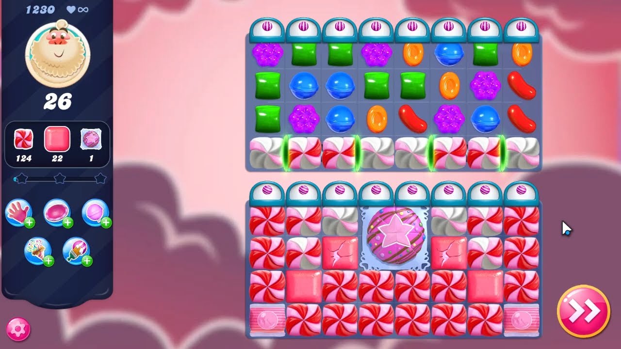 Candy Crush Saga LEVEL 1230 NO BOOSTERS - YouTube