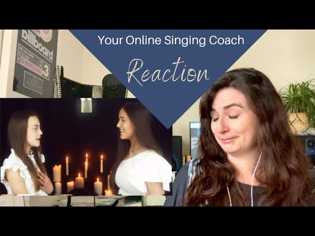 Lucy and Martha Thomas - The Prayer - Vocal Coach Reaction (Your Online Singing Coach) class=