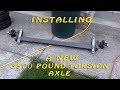 How To Build A DIY Travel Trailer - Part 84 (Install 3500 lb. Flexride Torsion Axle)