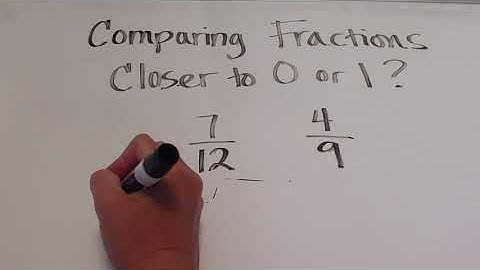 Comparing Fractions: Closer to O or Closer to 1