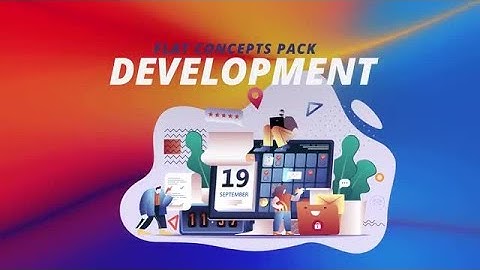 Development - Flat Concept After Effects Templates