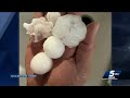 Storms bring large hail, strong winds to parts of Oklahoma on Tuesday