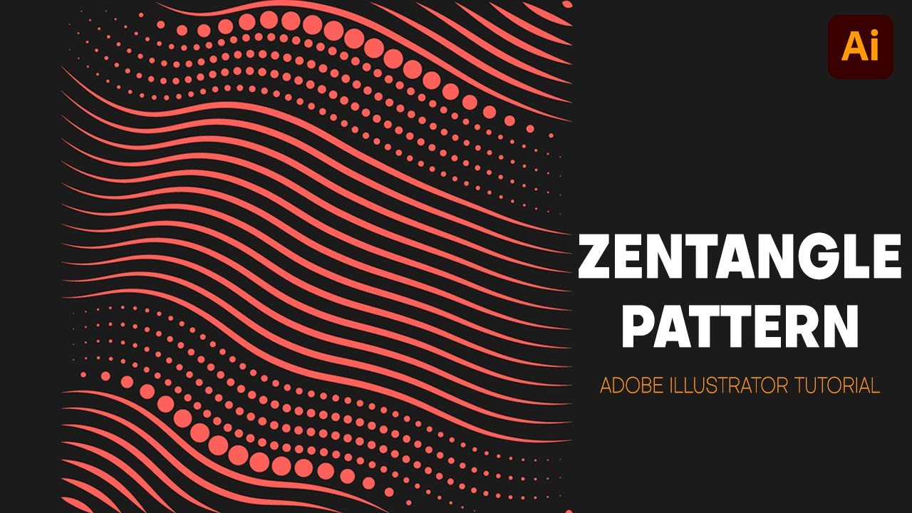 create simple zentangle pattern | adobe illustrator tutorial