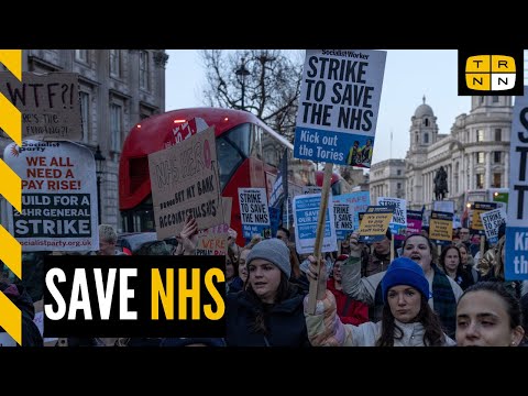 British nurses strike to save NHS and for higher wages