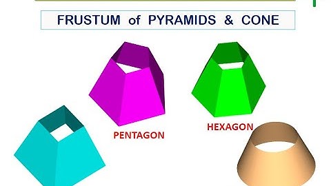Development of Frustum of Pyramids & Cone