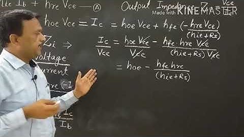 Input & Output Impedance of CE Transistor Amplifier : By Dr. G. S. Wajire