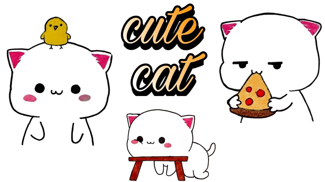 Kitty Cut Bilder:  Zeichnen lernen mit süßen Katzen!