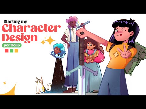 Starting my new Character Design portfolio!