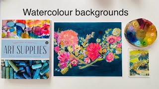 Watercolour backgrounds and unedited art inspiration.