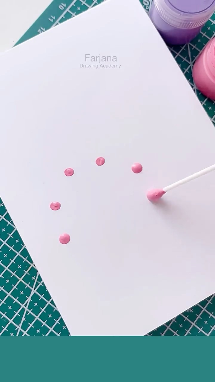 Painting hacks with cotton buds #painting #art #shorts