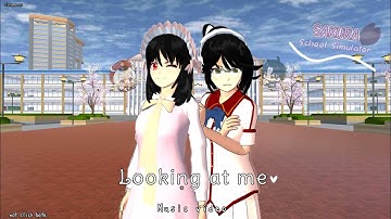 {looking at me} MV||sakura school simulator||[ ⚠️flash warning ⚠️] Sakura semei