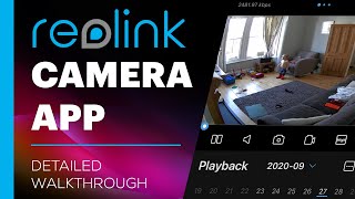 Reolink IP Camera - Smartphone App Full Demo