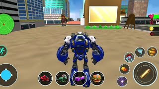 Flying Tiger Robot Car Transformer Games - Android Gameplay screenshot 5