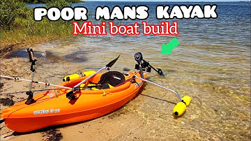Motorized Fishing Kayak DIY | How to install trolling motor on kayak