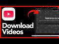 How To Download YouTube Videos For Offline Viewing On Website - Step By Step (2026)