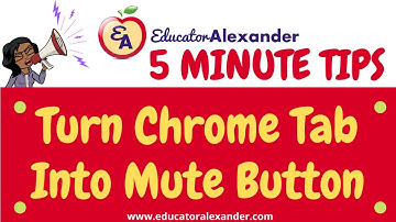 Turn Chrome Tab Into Mute Button