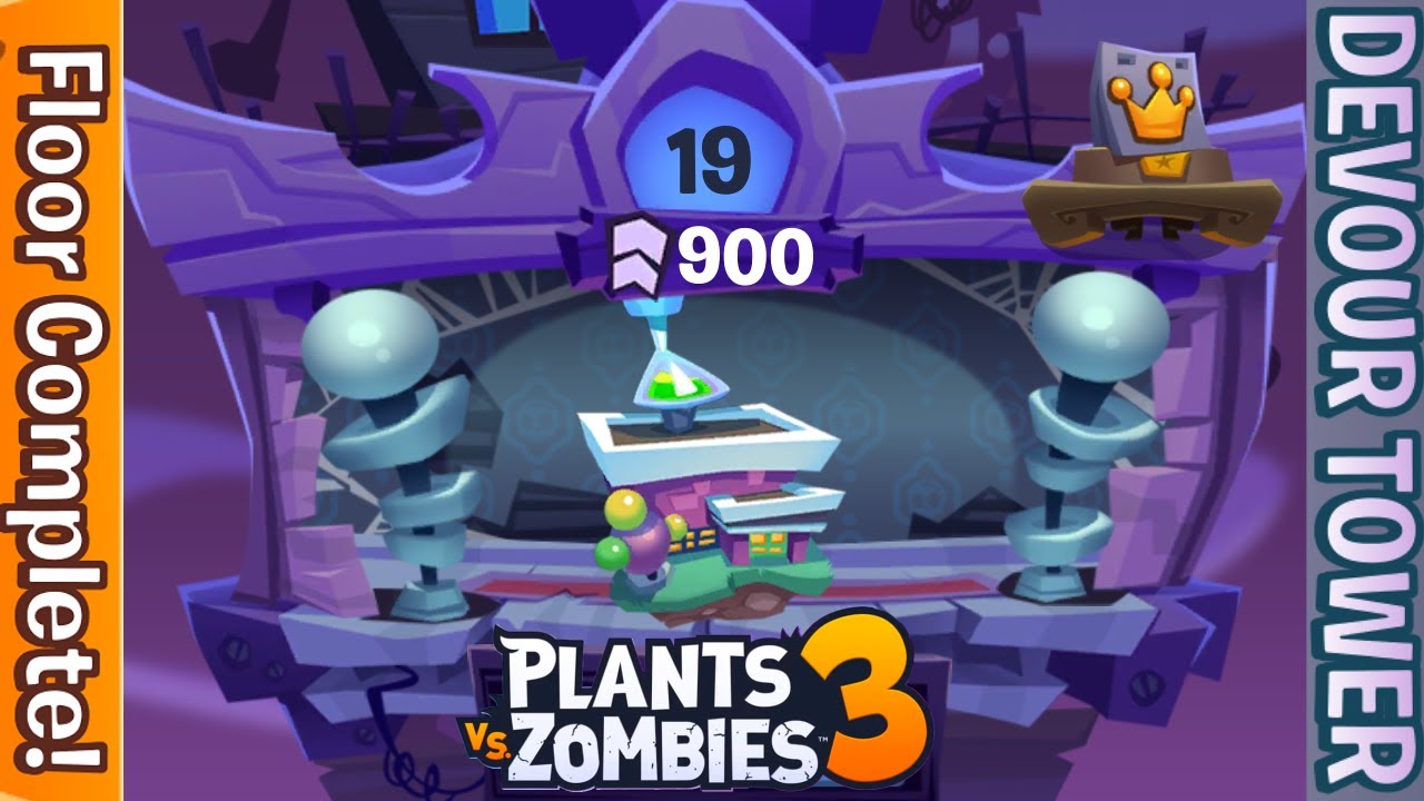 Plants vs Zombies 3 Devour Tower Floor 19 Completed! - YouTube