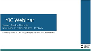 YIC Webinar Thirty-Five