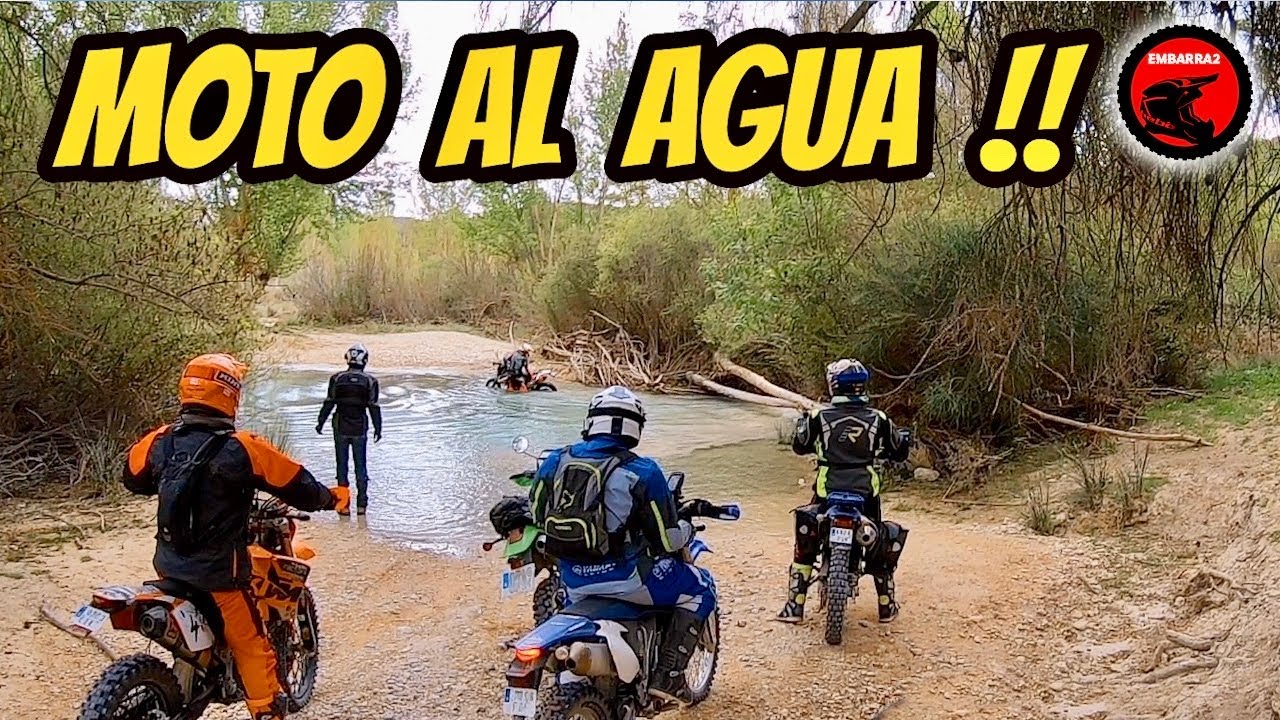 Cómo vadear / cruzar un río en moto. CONSEJOS si se sumerge en agua. Viaje offroad motos trail.