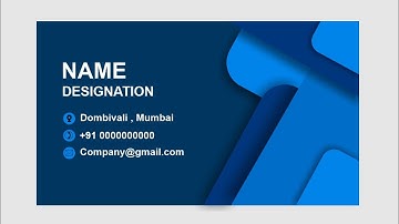 3D Business card design in CorelDRAW | Visiting card design | Coreldraw tutorial | Graphic design