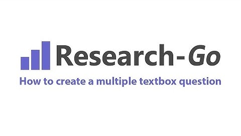 How to create a multiple textbox question
