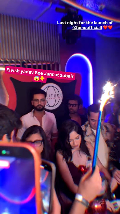 Jannat zubair with Elvish yadav celebration party / Elvish Yadav is seeing Jannat Zubair 😱