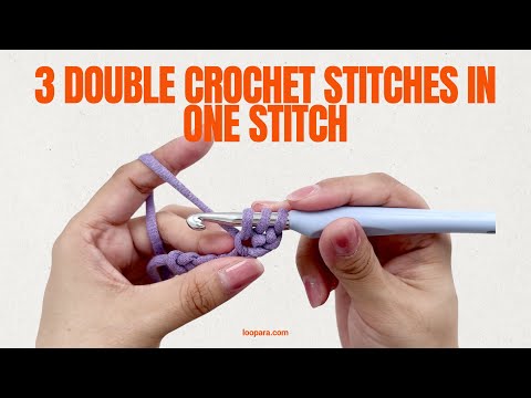3 Double Crochet Stitches In One Stitch - Easiest Beginner Tutorial