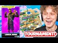 I Hosted a LEBRON JAMES Tournament for $100 in Fortnite... (BACK to BACK WIN!)