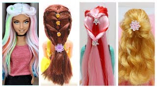 DIY Barbie Hair Transformations | Barbie Doll Hairstyles | Barbie Hairstyle Tutorial for Kids