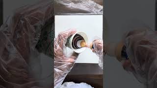 🤩இந்த metallic fluid acrylic painting நல்லா இருக்கு #fluidart #acrylicpainting #satisfying