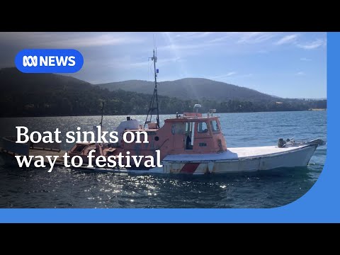 1:43 1:43 Now playing, Restored historic cutter sinks on way to wooden boat festival