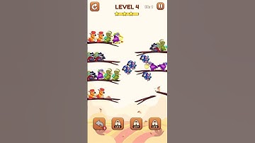 Bird Sort 2: Color Puzzle Level 4 #games #gameplay #gaming