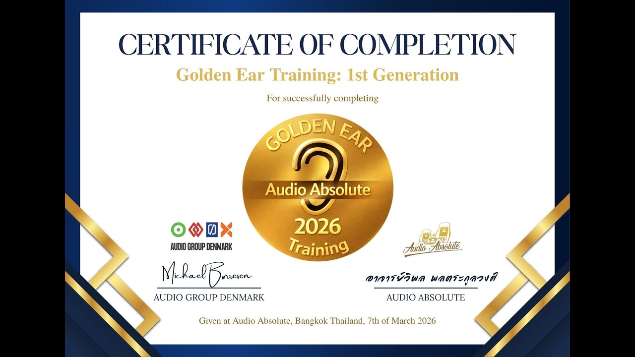 📀Golden Ear Training สอน Set Up การจัดการอคูสติกห้องเข้าใจง่ายๆ+เปิดตัวลำโพง Børresen T Series ใหม่!
