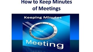 How To Keep Minutes of a Meeting screenshot 2