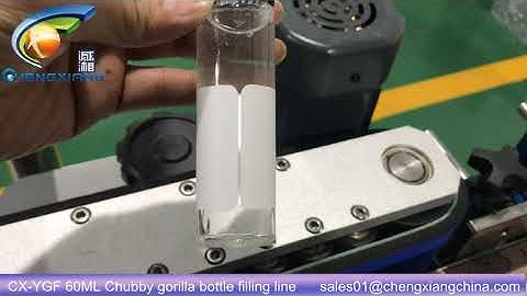 CX-YGF  60ml e liquid filling machine,filling capping labeling machine for chubby gorilla bottle