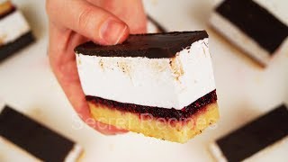 Суперское тянучее печенье с маршмеллоу и желе | Marshmallow and jelly slice Суперское тянучее печенье с маршмеллоу и желе | Marshmallow and jelly slice