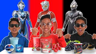 PILIH KARAKTER ULTRAMAN SESUAI MAKANAN 1 WARNA PART 2! | CHALLENGE | Mikael TubeHD