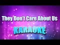 Jackson, Michael - They Don't Care About Us (Karaoke & Lyrics)