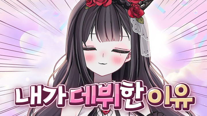 님 버튜버 왜 함?