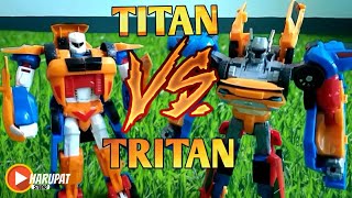 TOBOT TITAN VS TRITAN - MINI TOBOT X, Y, Z | REVIEW & UNBOXING