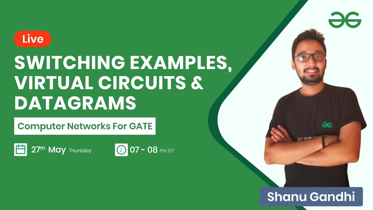Switching Examples, Virtual Circuits and Datagrams with Shanu Gandhi