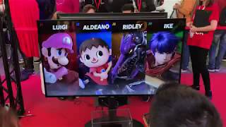 SUPER SMASH BROS. ULTIMATE GAMEPLAY - Luigi, Ridley, Villager and Ike