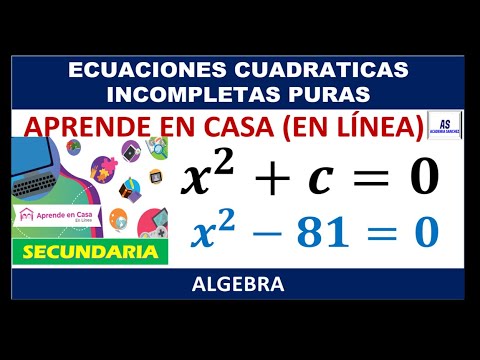 ECUACIONES CUADRATICAS INCOMPLETAS PURAS