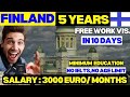 Finland work visa  how to get finland work permit  full process step by step  high salary