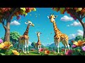 Plush Giraffes Go Munch Munch Munch | English Nursery Rhyme | Kids Songs | Baby Music