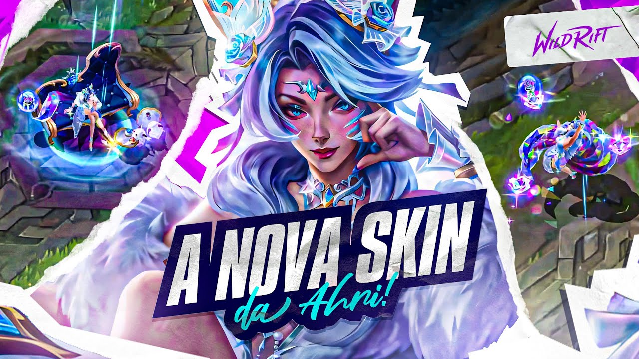 JOGANDO COM A NOVA SKIN DA AHRI! | ROSA DE CRISTAL - WILD RIFT