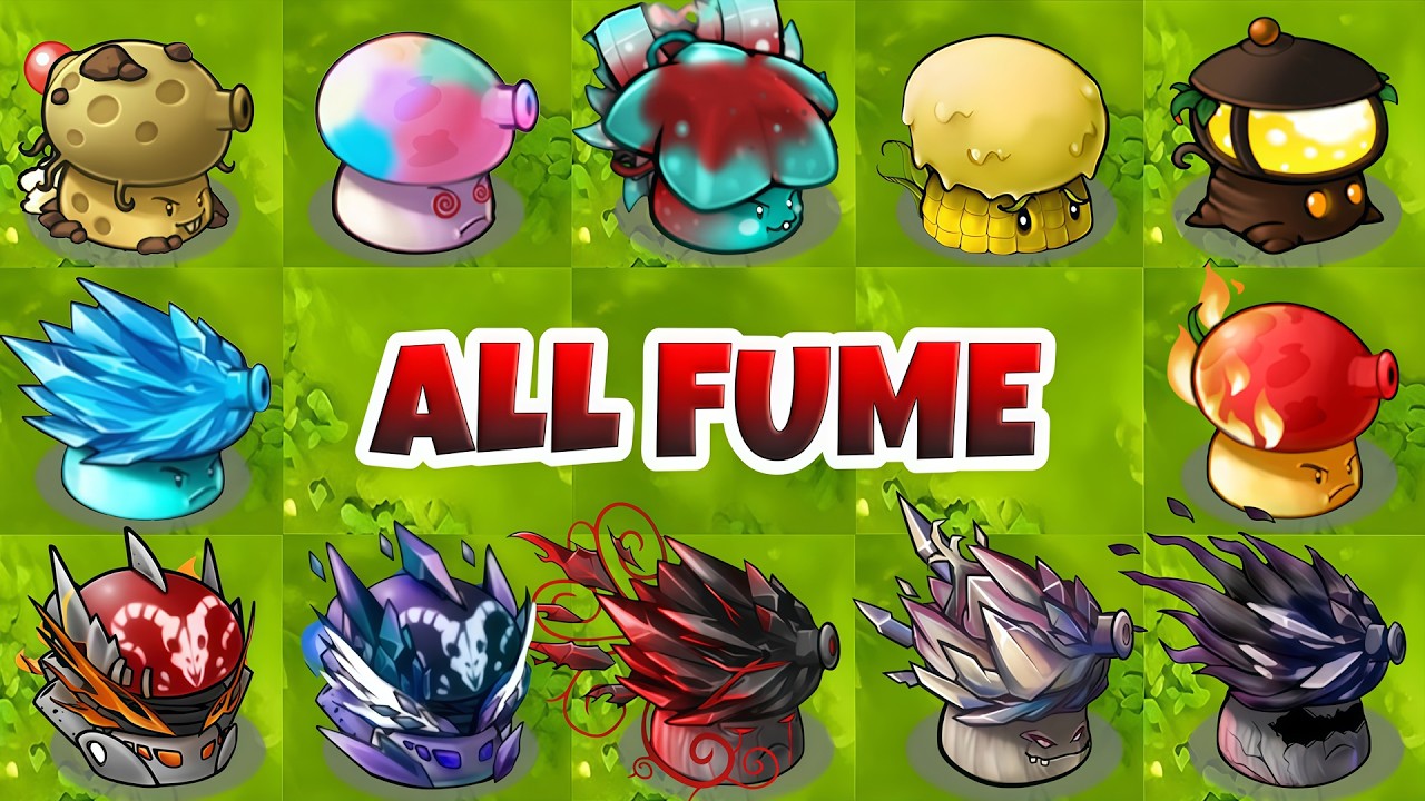PVZ Fusion 3.4 - All Fume Shroom Showcase!!
