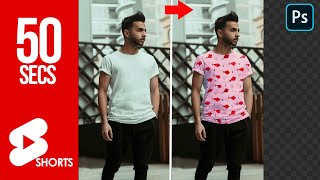 Add any pattern to clothes Photoshop #shorts